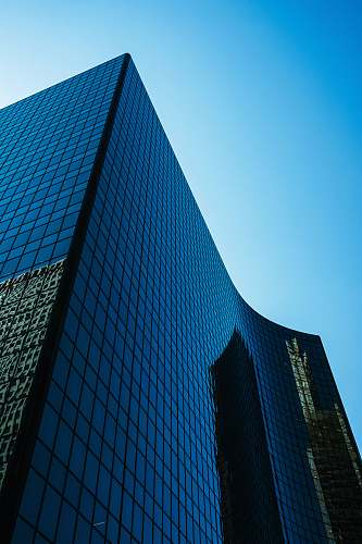 office building high rise buildings blue